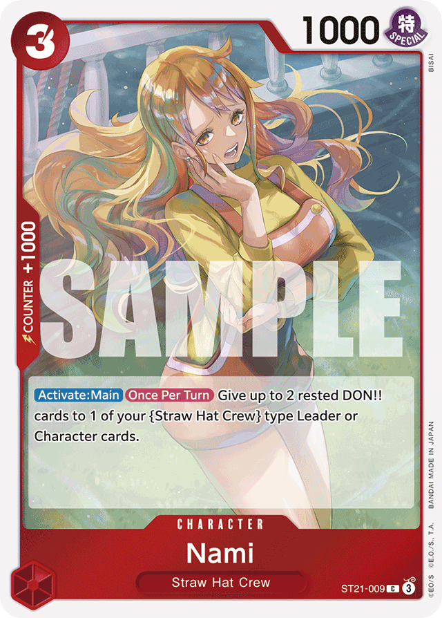 Nami ST21-009 card, EX Gear 5