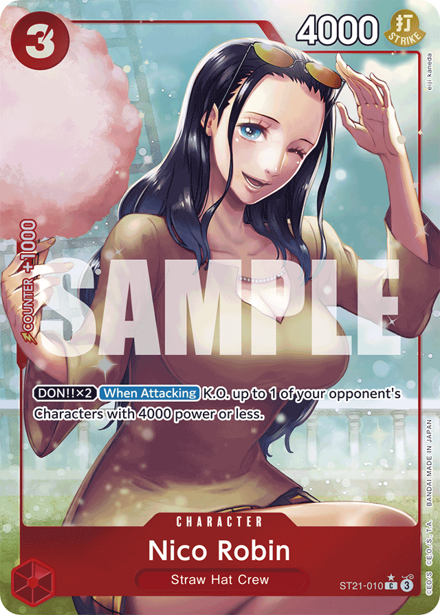 Nico Robin ST21-010 Alt Art card, EX Gear 5