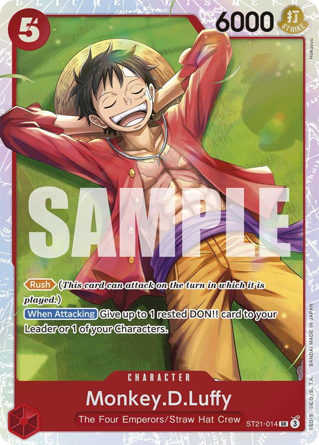 Monkey.D.Luffy ST21-014 card, EX Gear 5