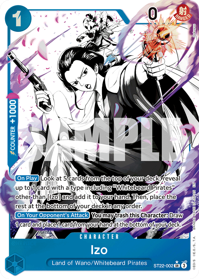 Izo ST22-002 Alt Art card, Ace & Newgate