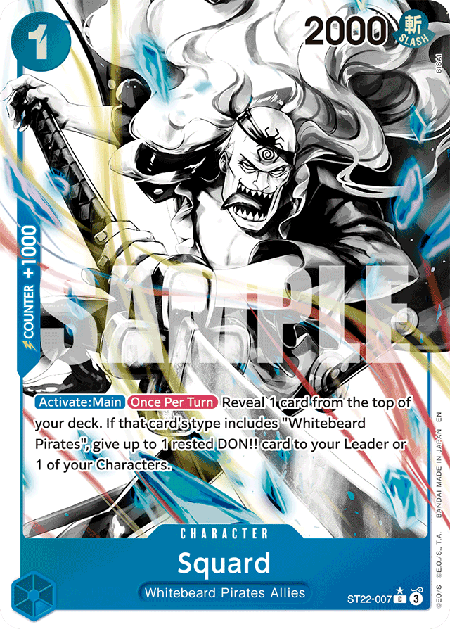 Squard ST22-007 Alt Art card, Ace & Newgate