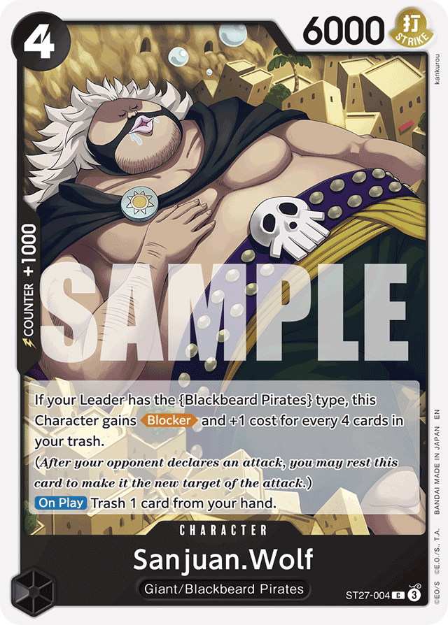Sanjuan.Wolf ST27-004 card, BLACK Marshall.D.Teach