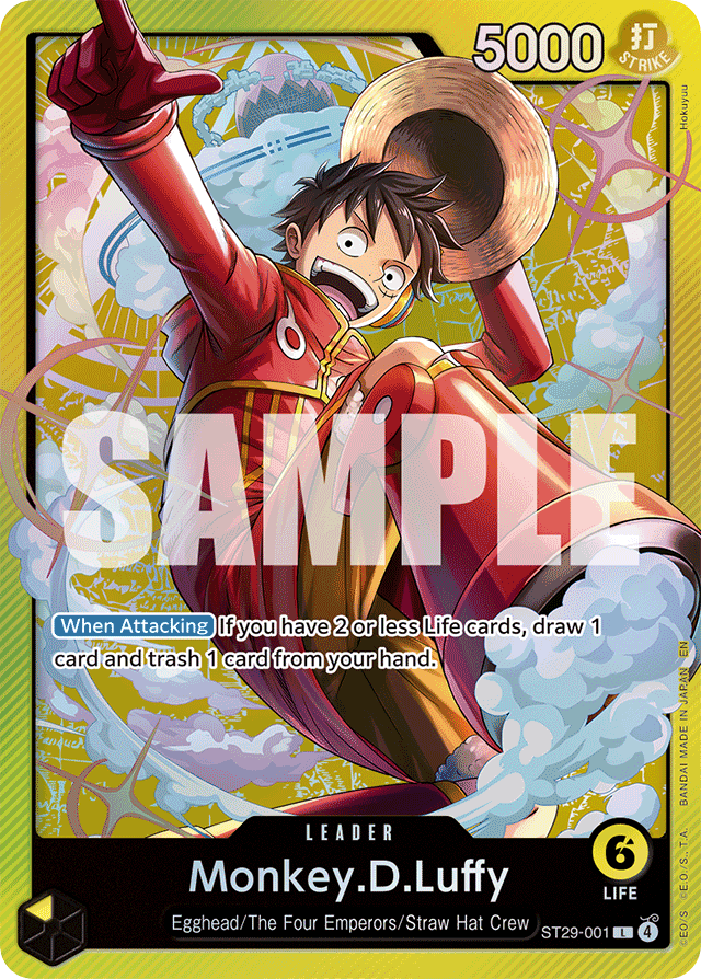 Monkey.D.Luffy ST29-001 card, Egghead