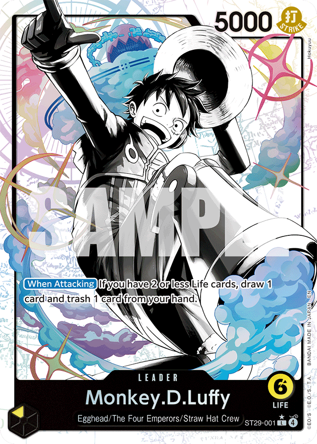 Monkey.D.Luffy ST29-001 Alt Art card, Egghead