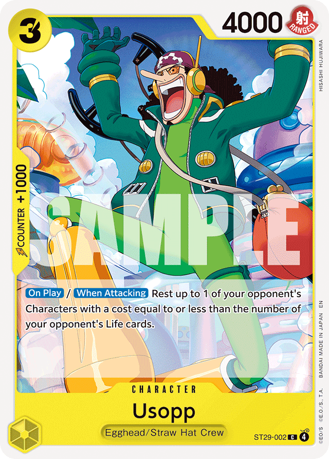 Usopp ST29-002 card, Egghead