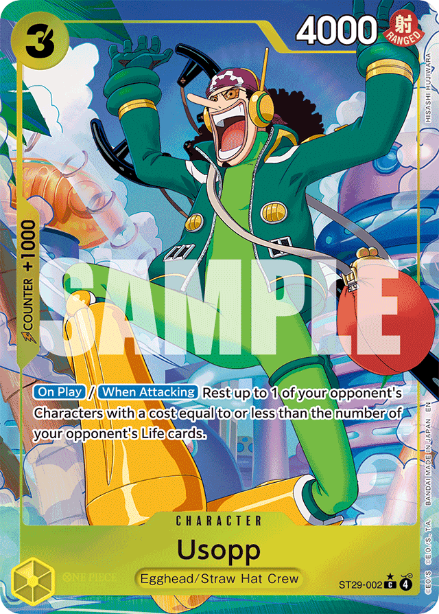 Usopp ST29-002 Full Art card, Egghead