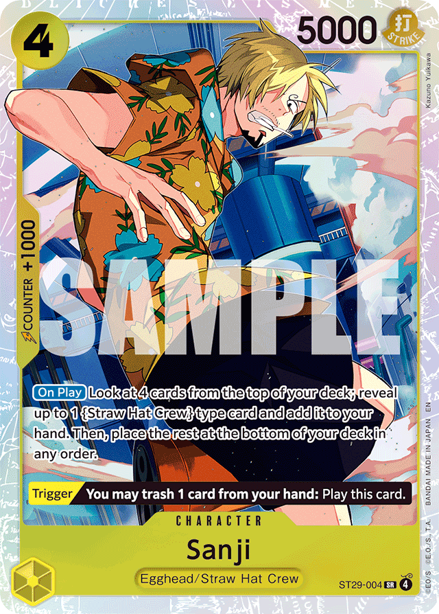 Sanji ST29-004 card, Egghead