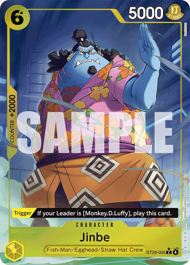 Jinbe ST29-005 Full Art card, Egghead