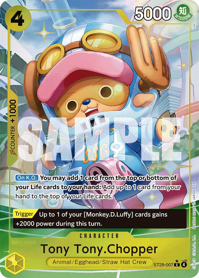 Tony Tony.Chopper ST29-007 Full Art card, Egghead