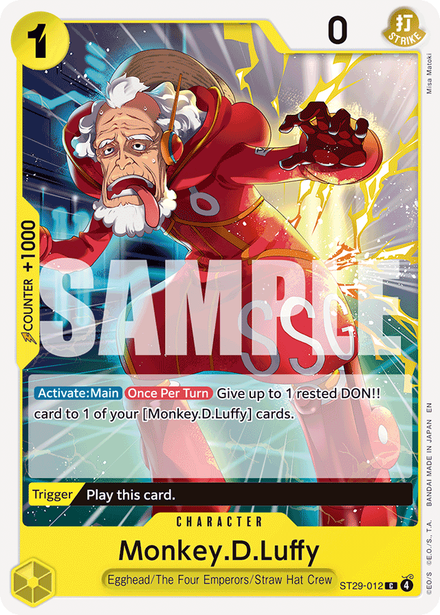 Monkey.D.Luffy ST29-012 card, Egghead