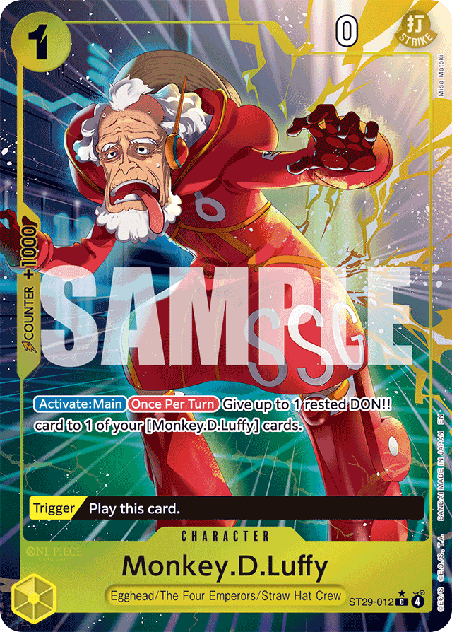 Monkey.D.Luffy ST29-012 Full Art card, Egghead