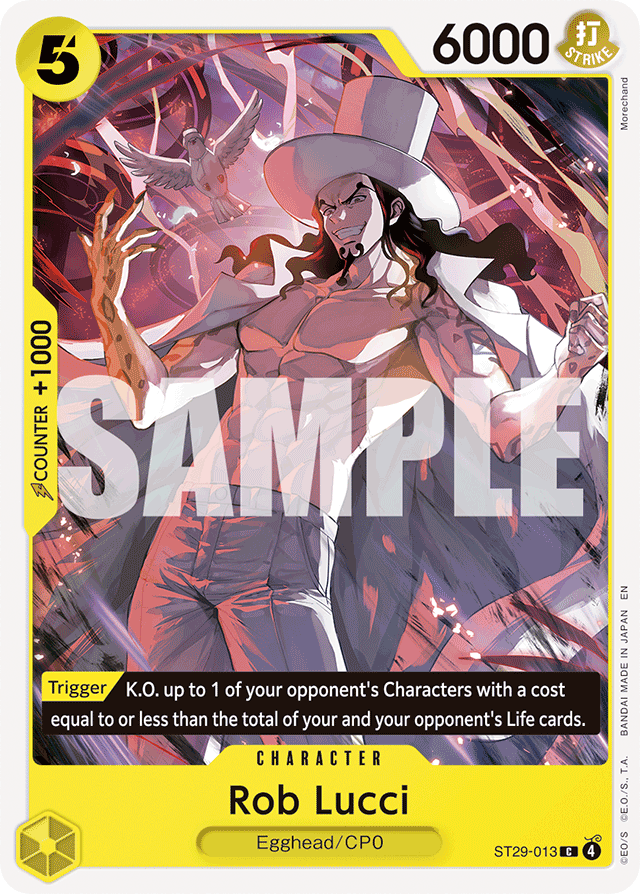 Rob Lucci ST29-013 card, Egghead