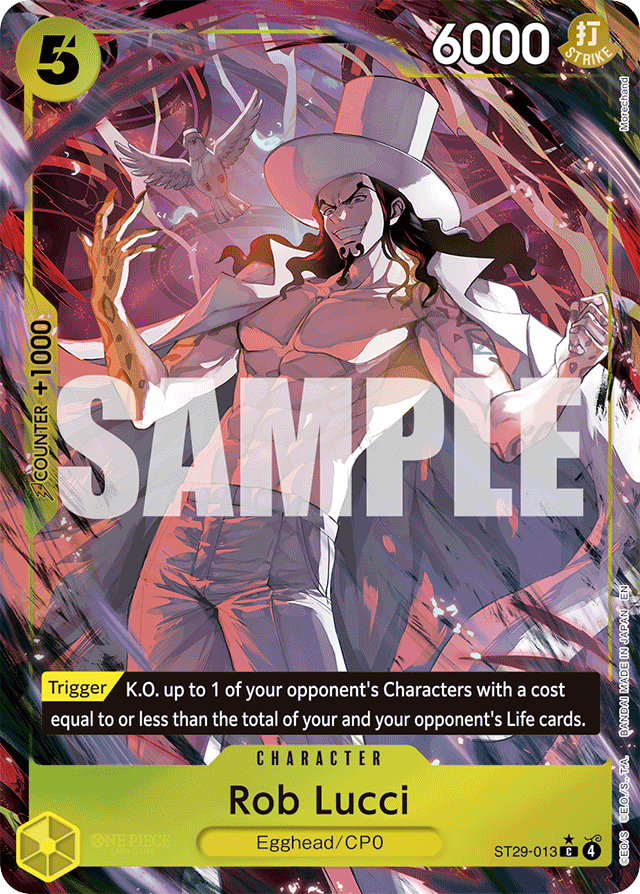 Rob Lucci ST29-013 Full Art card, Egghead