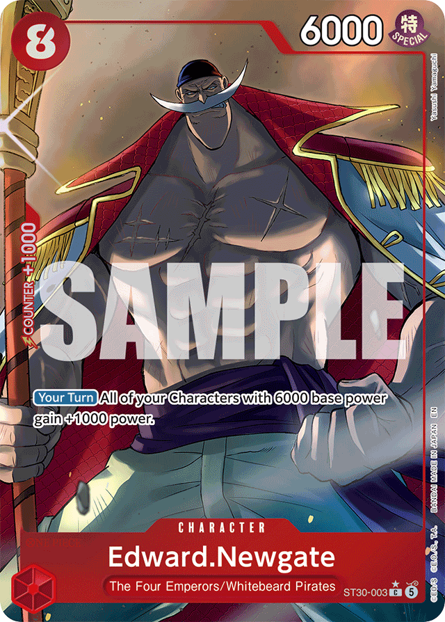 Edward.Newgate ST30-003 Full Art card, Luffy & Ace