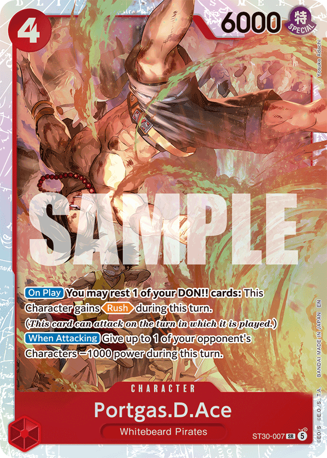 Portgas.D.Ace ST30-007 card, Luffy & Ace