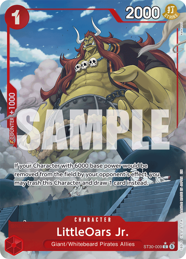 LittleOars Jr. ST30-009 Full Art card, Luffy & Ace