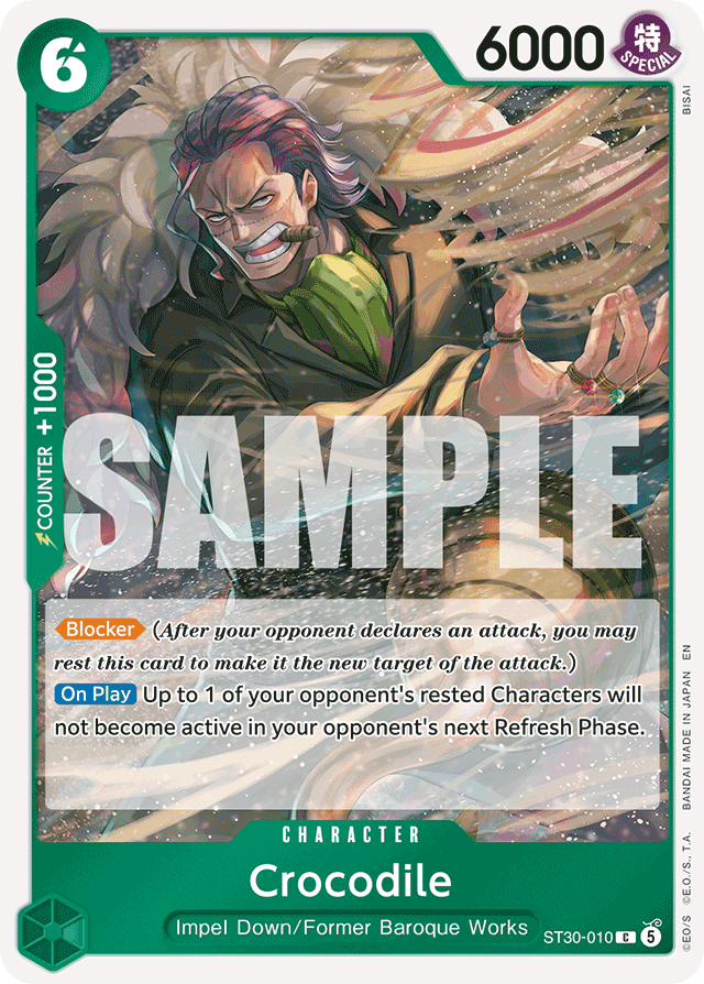 Crocodile ST30-010 card, Luffy & Ace