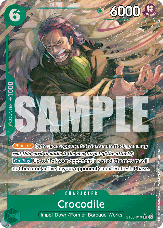 Crocodile ST30-010 Full Art card, Luffy & Ace