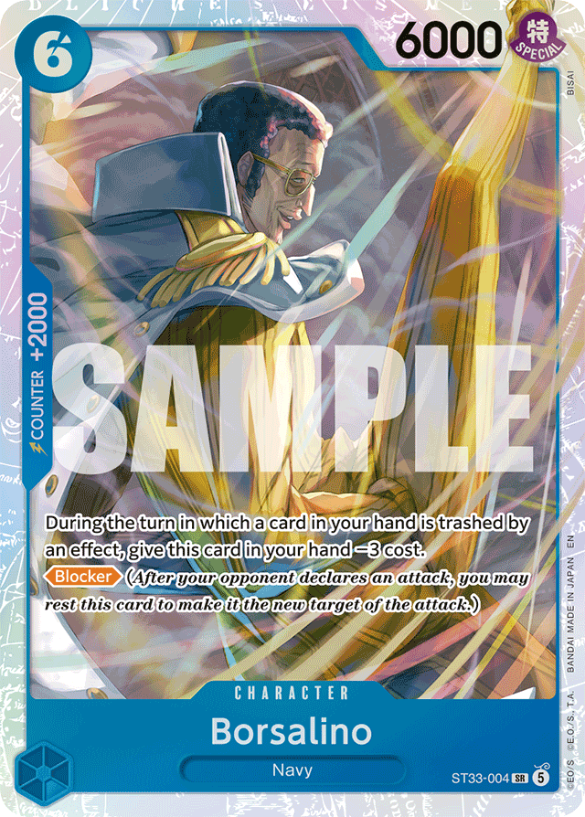 Borsalino ST33-004 card, BLUE Kuzan