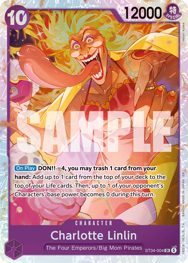 Charlotte Linlin ST34-004 card, PURPLE Charlotte Katakuri
